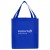 Logo Imprinted Reusable shopping bags- Saturn Jumbo Non-Woven Tote - Reflex Blue